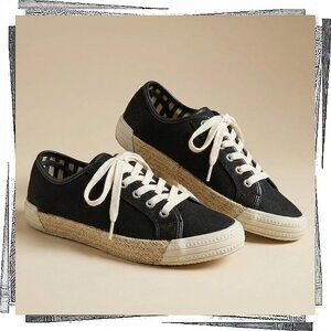Black & White Sneakers w/ Rattan Accents (6.5) by Aldo